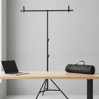 Horizontal Bar Background Stand Portable Backdrop Stand with Clamps Easy to Assemble Carry Bag for Photographers, Photo Studio, Video Shoots