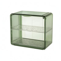 2-Tier Cup Rack Ribbed Sides Draining Cup Simple to Clean to Clean Household Storage