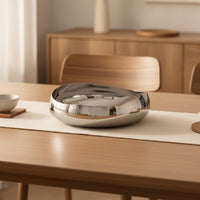 Stainless Steel Fruit Bowl Modern Stainless Steel Fruit Tray Dishwasher Dish for Living Room