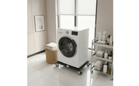 Heavy Duty Washing Machine Stand with Wheels Low-Height Washing Machine Stand Long-Lasting Mobile Roller Base Rust-Resistant for Renters