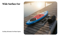 Inflatable Upright Paddleboard Double Ply Construction Wood Grain Inflatable Surfboard Inflate Paddle Board Non-Slip Deck Pad