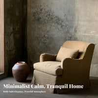 Wabi-Sabi aesthetic 3-Seater Sofa Removable and cleanable Cover Couch Minimalist Design Lounge Seating Easy to Clean for Apartment Dwellers, Hospitality Business Owners, Living Room, Small Spaces, Guest House, Bedroom
