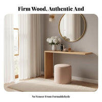 Solid Wood L-Shaped Corner Desk Space Saving Design L-Shaped Desk Extension Board Spacious Desktop Office Furniture Sturdy Construction for Small Apartment Dwellers, Telecommuting Workers, DIY Enthusiasts, Study Room, Bedroom