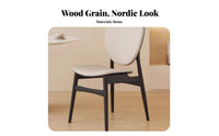 Wabi-Sabi design Wooden Chair with Woven Seat Nordic Aesthetic Dining Seating sturdy Wood Frame Home Furniture Minimalist Design for Restaurant Owners, Interior Designers, Reception Area, Kitchen, Living Room, Study