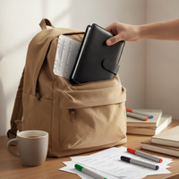Macaron A6 Binder Budget Planner with Zipper Pockets for Students