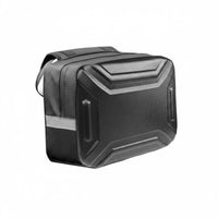 Hard Shell Scooter Rack Bag Water Resistant Rear Rack Bag Reflective Strip Two-Wheeler Accessory PVC Leather