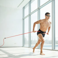 Portable Swimming Resistance Belt Kit Heavy-Duty Swimming Tether Instructor Kit Low-Impact Swim Harness Above-Ground for Athletes