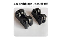 2 Pieces Accurate Billiard Cue Straightener 360° Rotation Pool Cue Straightness Checker Long-Lasting