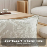 Modern Chinese Design Tasseled Square Footstool Tassel Accent Floor Cushion Comfortable Pouf Ottoman Soft Top for Homeowners, Adults, Design Enthusiasts, Living Room, Bedroom, Next to Sofa