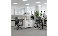 Rolling Storage Cabinet With Wheels Mobile Printer Simple Assembly Multi-Tier Printer Shelf for Study Room