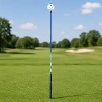 Golf Driving Range Swing Aid, Tempo Training Aid for All Levels, Fiberglass Flexible Shaft for Improved Swing Rhythm, Portable Design
