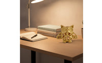 Hollow-Carved Resin Owl Statue Openwork Owl Figurine Tabletop Lightweight for Bookshelf