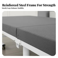Space-Saving foldable Single Bed Easy to Fold Portable Cot Reinforced Frame Temporary Bedding robustDuty for Adults, Office Workers, Travelers, resting, Small Apartments, Hotel Rooms, Travel