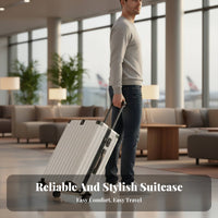 Hand Luggage Trolley Case Combination Lock Carry on Suitcase Sturdy Hardshell Luggage for Students, Men, Vacation, Weekend Getaway, Business Trip