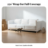 Sofa Protector Sheet Thickened Furniture Dust Cover Anti-Scratch Clear Furniture Protector for Movers, Painters, Storage, Bedroom, Garage