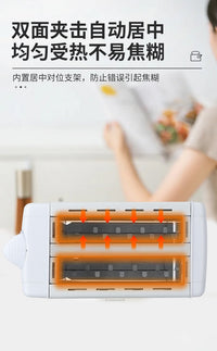 Cross-border Toaster Breakfast Sandwich Maker Automatic Eject Mini Appliance for Home, UK Plug