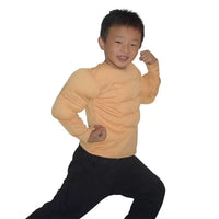 Wangnuo Muscle T-Shirt for Role Play with Fake Chest and Abs