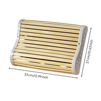 Ergonomic Bamboo Slat Pillow Cooling Neck Support Pillow Breathable Slatted Neck Support Artisanal for Bedroom