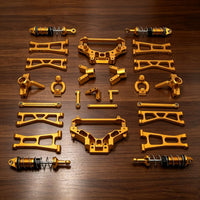RC Car Upgrade Kit CNC Machined RC Linkage Arms Damping Parts for Hobbyists