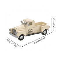 Pickup Truck Ornament Distressed Finish House Decoration Painted Details
