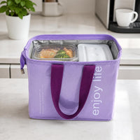Large Capacity Insulated Lunch Bag for Students and Office Workers, Portable Picnic Cooler Tote with Thick Aluminum Foil Lining