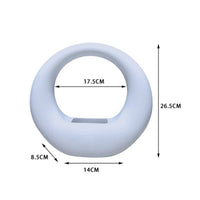 Modern Minimalist Vase Unique Shape Imitation Ceramic Planter Matte Finish