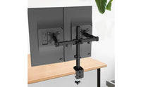 Two Display Arm Display Mount System Compatible Computer Accessory Rotating for Workstation, Home Office