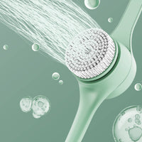 Electric Body Brush with Long Handle Interchangeable Electric Bath Brush Long-Handle Body Scrubber Rotating Exfoliating