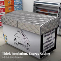 Energy Saving Chest Freezer Insulation Cover Waterproof Freezer Insulated Cover Thickened Design for Families, Supermarkets, Garages, Garage