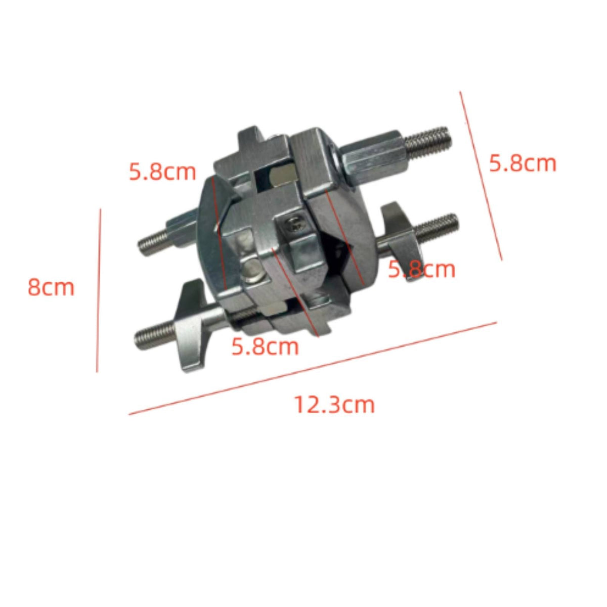 Cymbals Extension Clamp Knurled Percussion Part Metal Musical Instrument Parts
