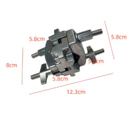 Cymbals Extension Clamp Knurled Percussion Part Metal Musical Instrument Parts