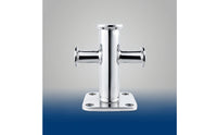 Boat Bollard with Cross Head Mirror Polished Cross Bollard Heavy Duty Mooring Cleat for Marinas