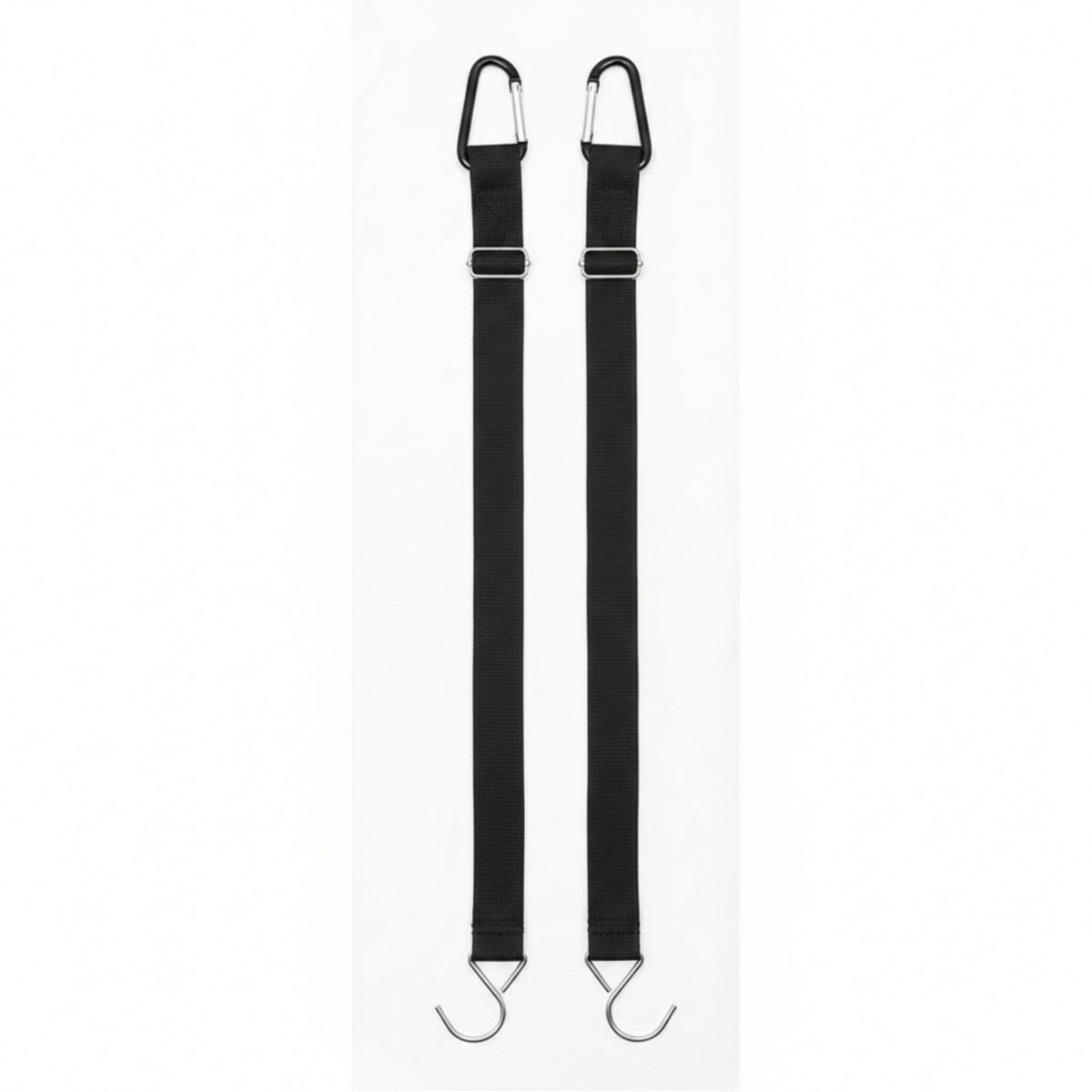 2 Pieces Woven Polyester Car Cover Wind Strap Metal Hooks Car Cover Securing Strap Looped End Vehicle Accessory Black