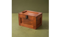 Vintage Wooden Storage Box Lockable Retro Decorative Storage Case Vintage Treasure Chest Multipurpose Retro Jewelry Organizer