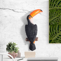 Sculpted Bird Wall Art Nature-Inspired Wall Decor with Bird Lightweight Handpainted for Hallway