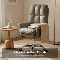 Reclinable spine-supportrest Reclining rotating Chair with Footrest Highspine Design Ergonomic Recliner with Footrest Modern and aesthetic Office Furniture Seat Height Adjustment for Students, enthusiasts, telecommuting Workers, Study Room