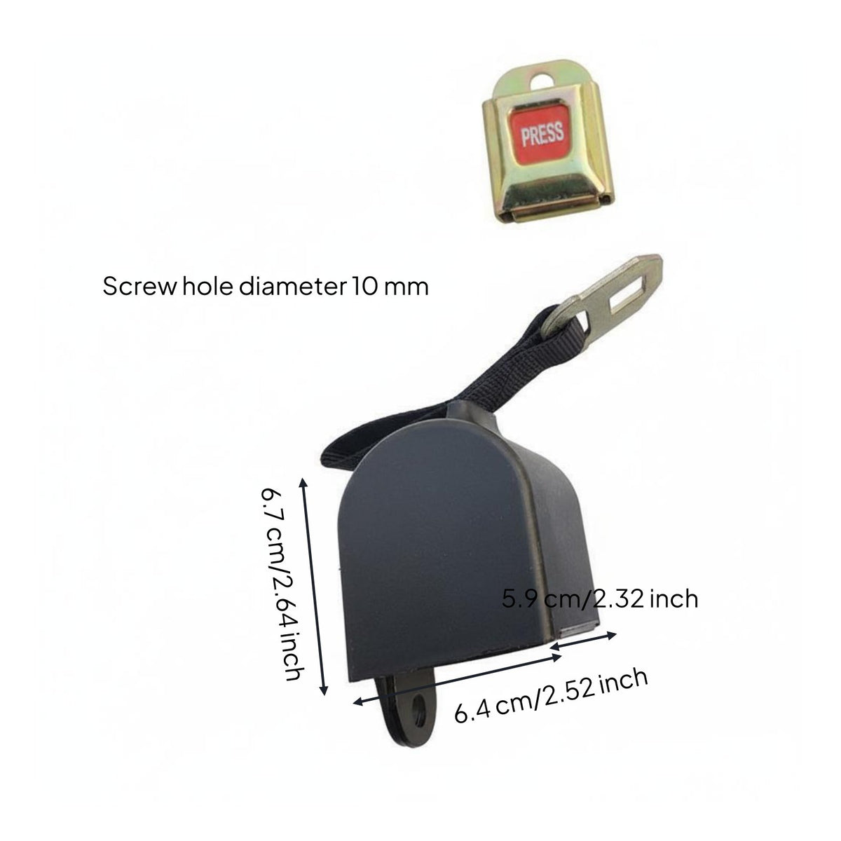 Single-Button Release Retractable Pallet Strap Reusable Pallet Tie-down Strap Heavy Duty for Logistics Personnel, Pallets, Factory, Crates
