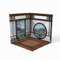 L-Shaped Miniature Diorama Backdrop Flat-Packing Diorama Backdrop Compact Miniature Display Base Freestanding for Collectors, Hobbyists