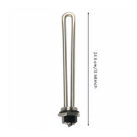 6 Pieces Easy Installation Recreational Vehicle Water Heater Thermostat Kit Stainless Steel Thermostat Switch 1440W 120V for Repair Shops