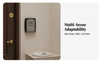 Drillcost-Drillless Insidetallation Wall-Mounted Combination Key Box Pry-Resistant Wall-Mount Combination Lockbox Long-Lasting Construction Security Device Weatherproof for Property Managers, Business Owners, Home Entrance, Doorway, Outdoor, Office