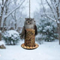 Hanging Bird Feeder Decorative Bird Feeder with Tray Weather Resistant for Patio