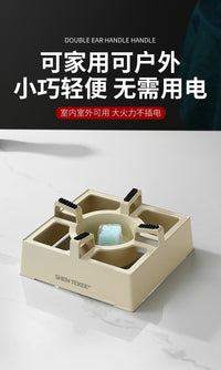 加厚铝合金酒精炉小火锅固体酒精锅干锅炉底座商用酒精炉家用饭店