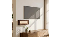 Router Storage Box with Lid Compact Router Cabinet with Cable Holes for Living Room