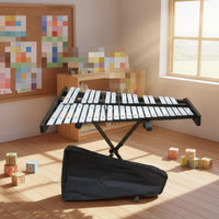 37 note Xylophone Aluminum Bar  Glockenspiel Clear Crisp Tone Percussion Bell  for Beginners, Music Education, Classroom, Performance