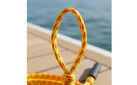 1-3 Passenger Towable Tube Rope 6000 Tensile Strength 60ft Buoyant Boat Tow Rope 16 Strand Construction Boating Line for Family, Tubing, Wakeboarding
