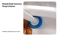 Toilet Brush Set Flexible Head Wall Mounted Toilet Bowl Cleaner Scratch for Washroom
