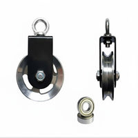 DIY Friendly Silent Pulley Wheel Effortless Operation Silent Cable Pulley Long-Lasting and Wear-Resistant Weight System Traction Wheel Heavy Duty