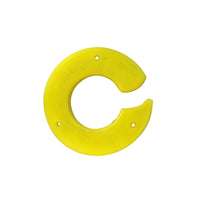 Yellow Shielding Pad with Mounting Holes Rubber Tire Changer Pad Circular Rim Protection Sleeve Long-Lasting for Mechanics, Workshops