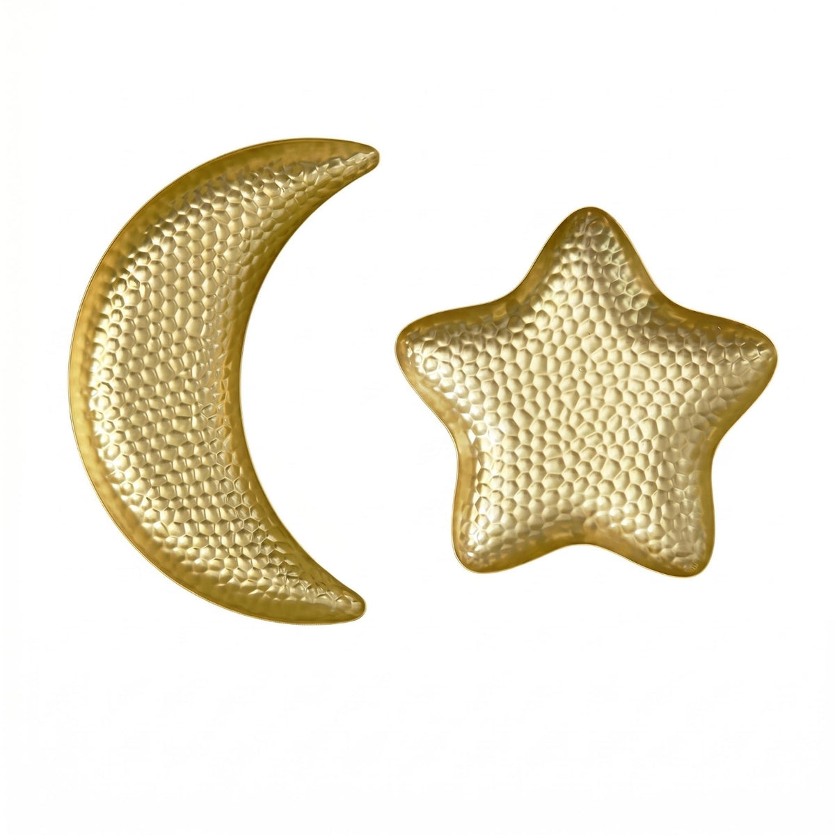 2 Pieces Moon Star Tray Shallow Profile Table Decor Easy to Clean for Display