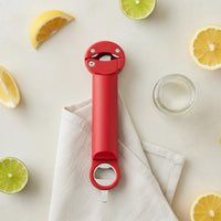 Adjustable Jar Opener Portable Retractable Cap Remover Easy Storage Effort-Saving Lid Rotator for Elderly, Women, Bar, Picnic, Camping